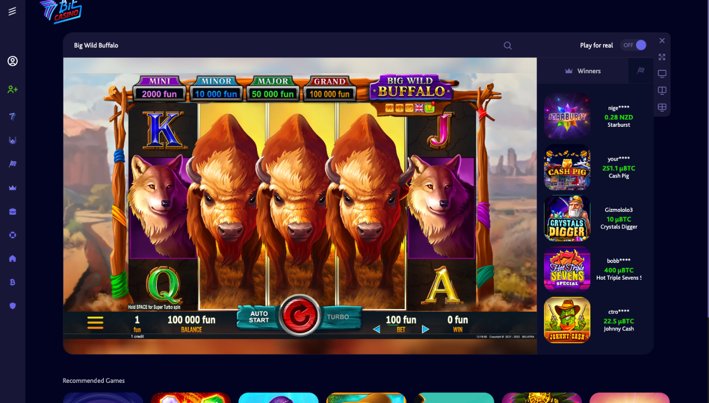 7Bit Casino Screenshot