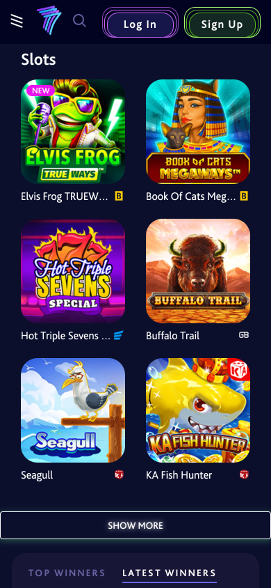 7Bit Casino Screenshot