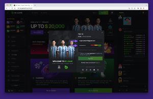 BC.Game Registration form view