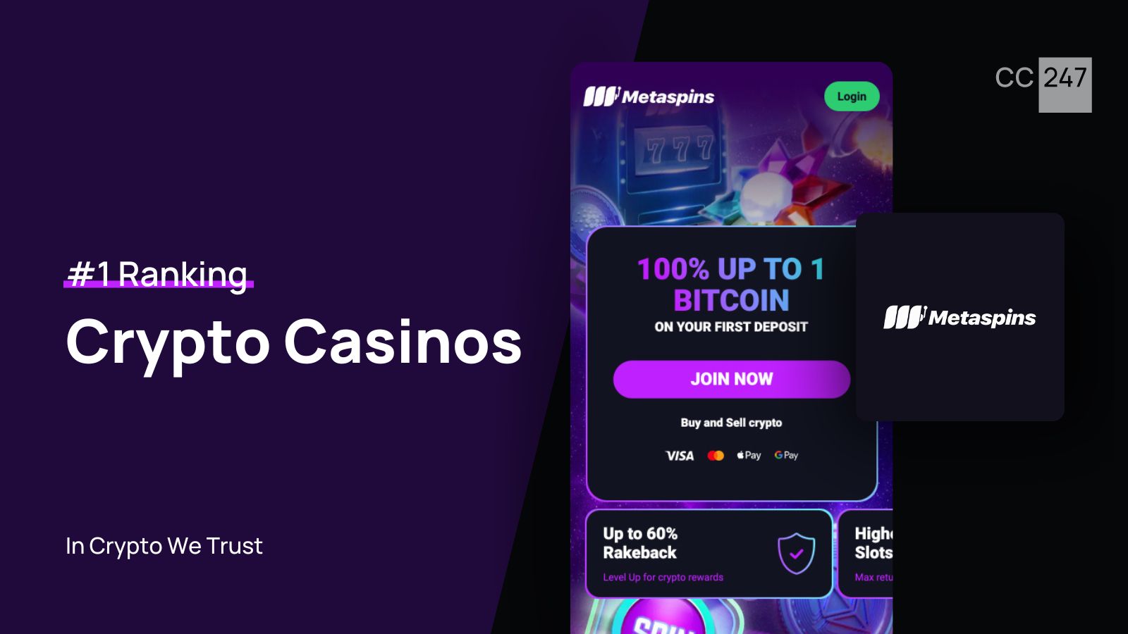 Read Metaspins Casino Review at CryptoCasinos247