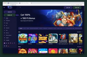 7BitCasino Home page