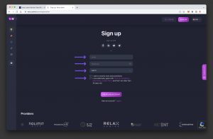 Vera Casino Signup Form