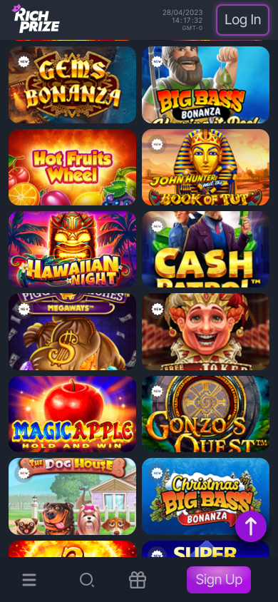 Rich Prize Casino Screenshot