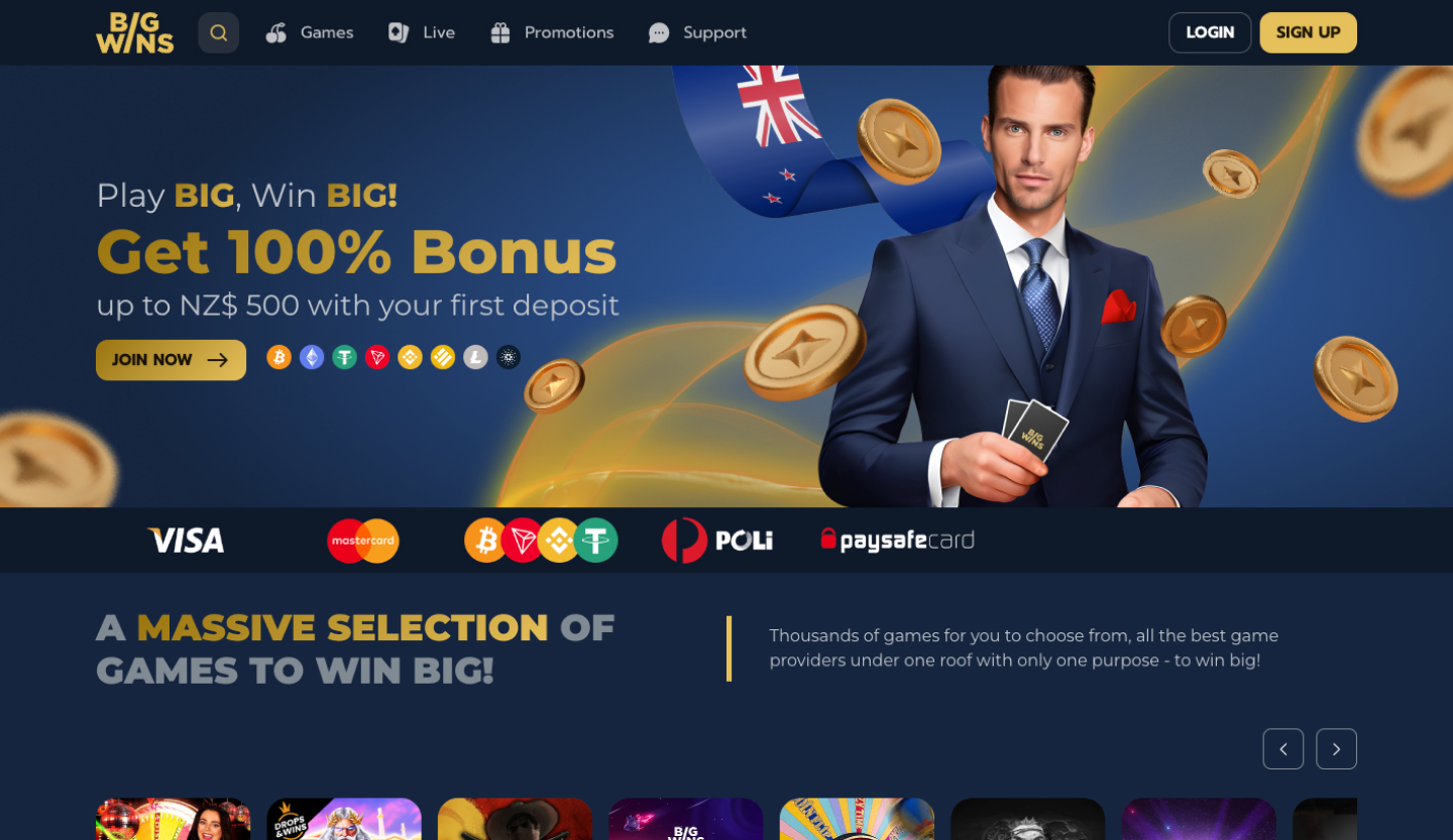 BigWins Casino Screenshot