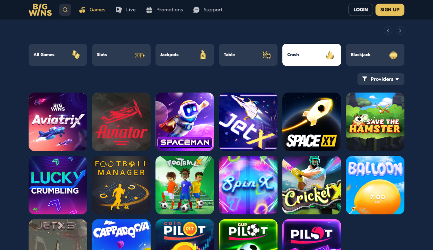 BigWins Casino Screenshot