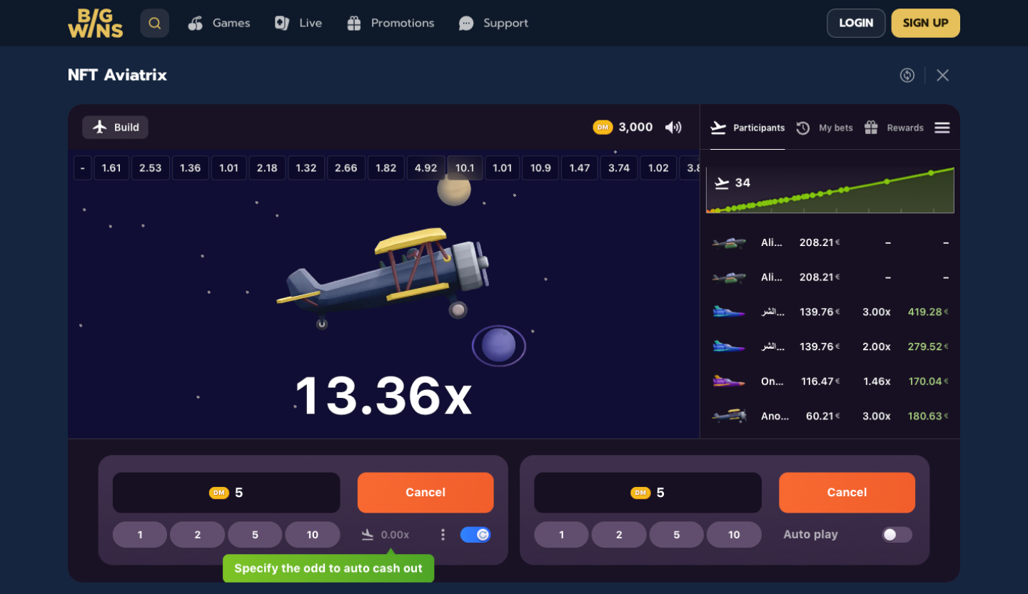 BigWins Casino Screenshot