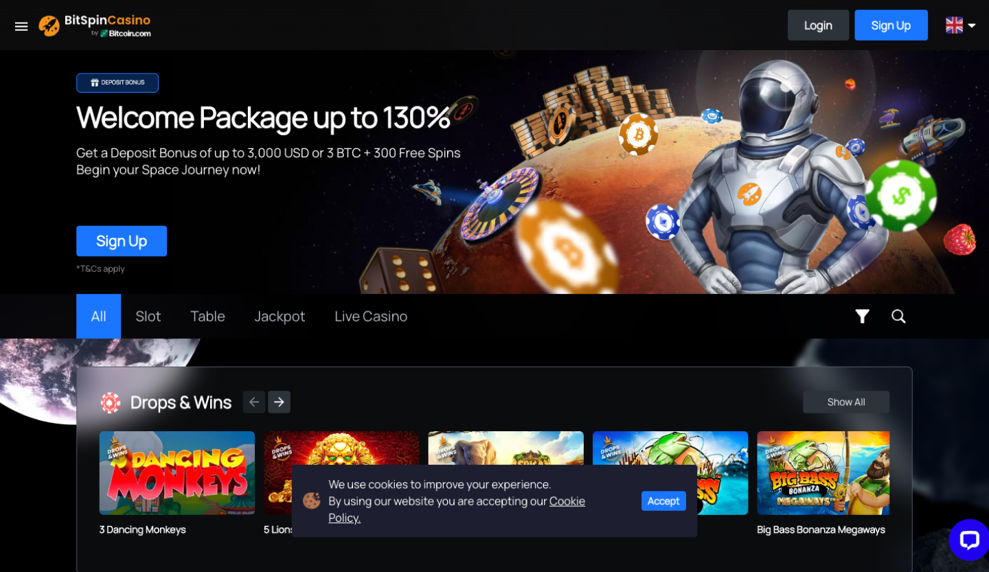 BitSpin Casino Screenshot