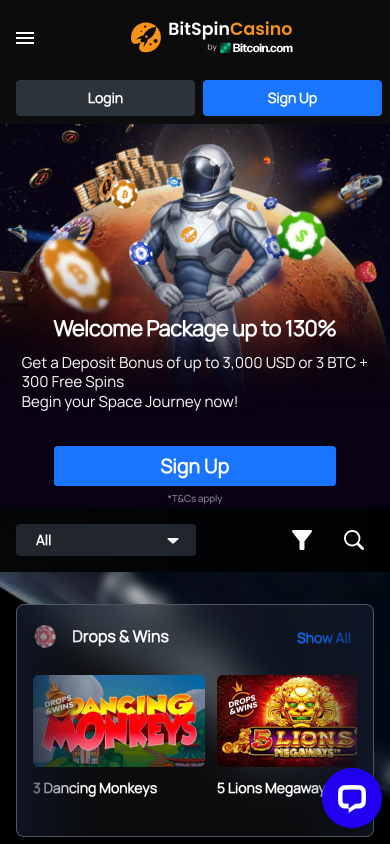 BitSpin Casino Screenshot