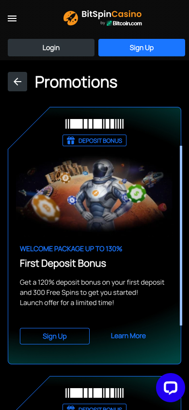 BitSpin Casino Screenshot