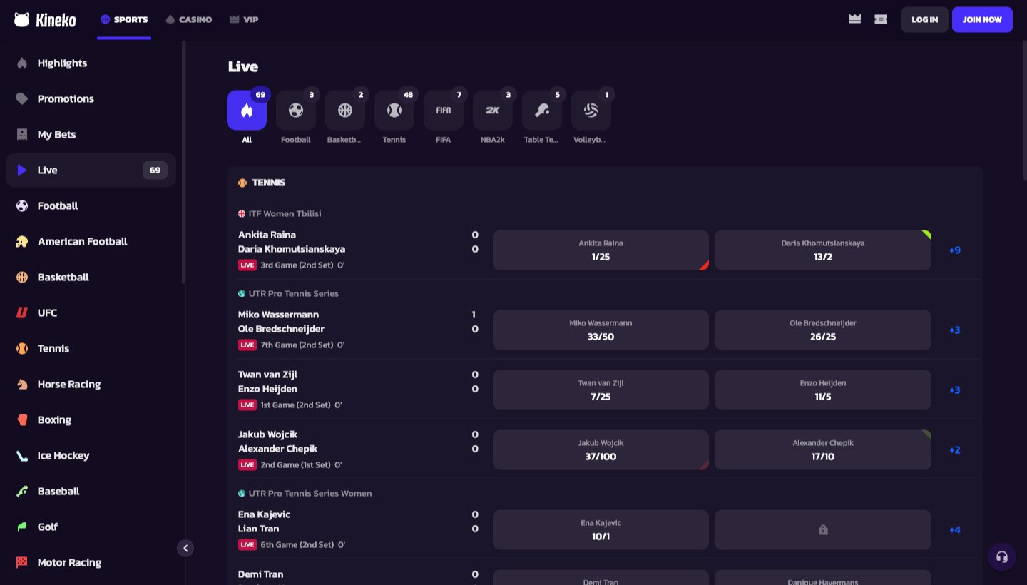 Kineko Casino Screenshot