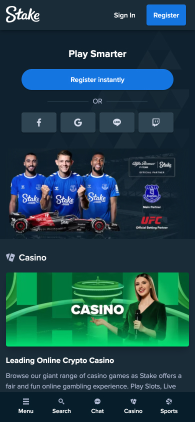 Stake Casino Screenshot