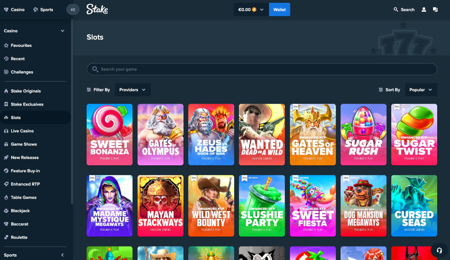 Stake Casino Screenshot