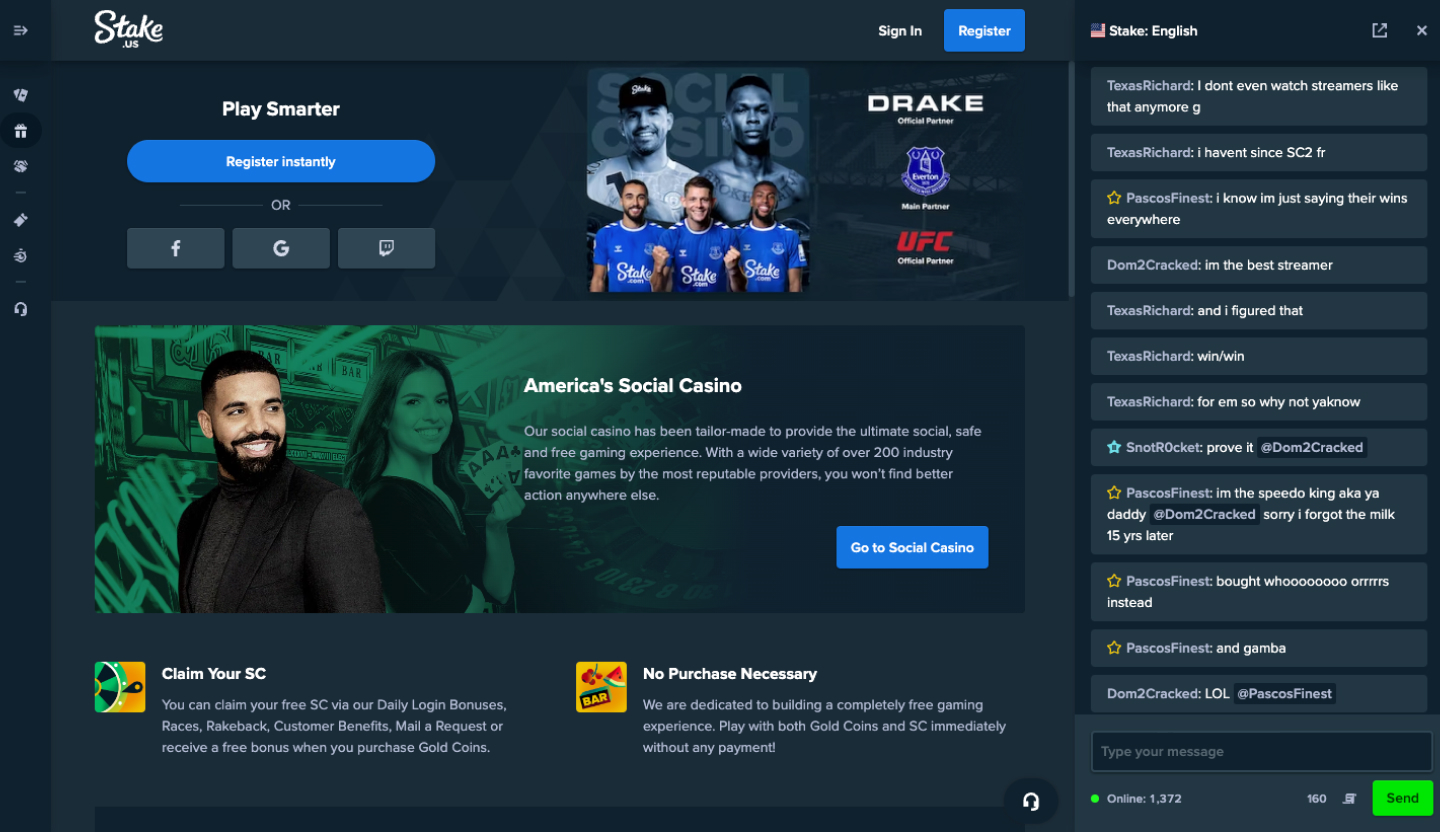 Stake Casino Screenshot