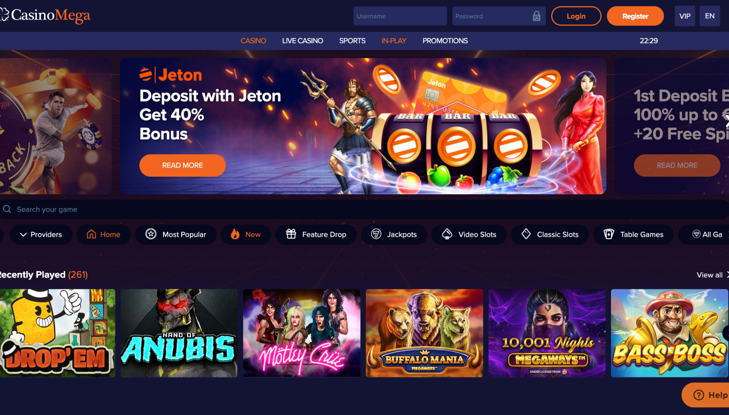 CasinoMega Screenshot