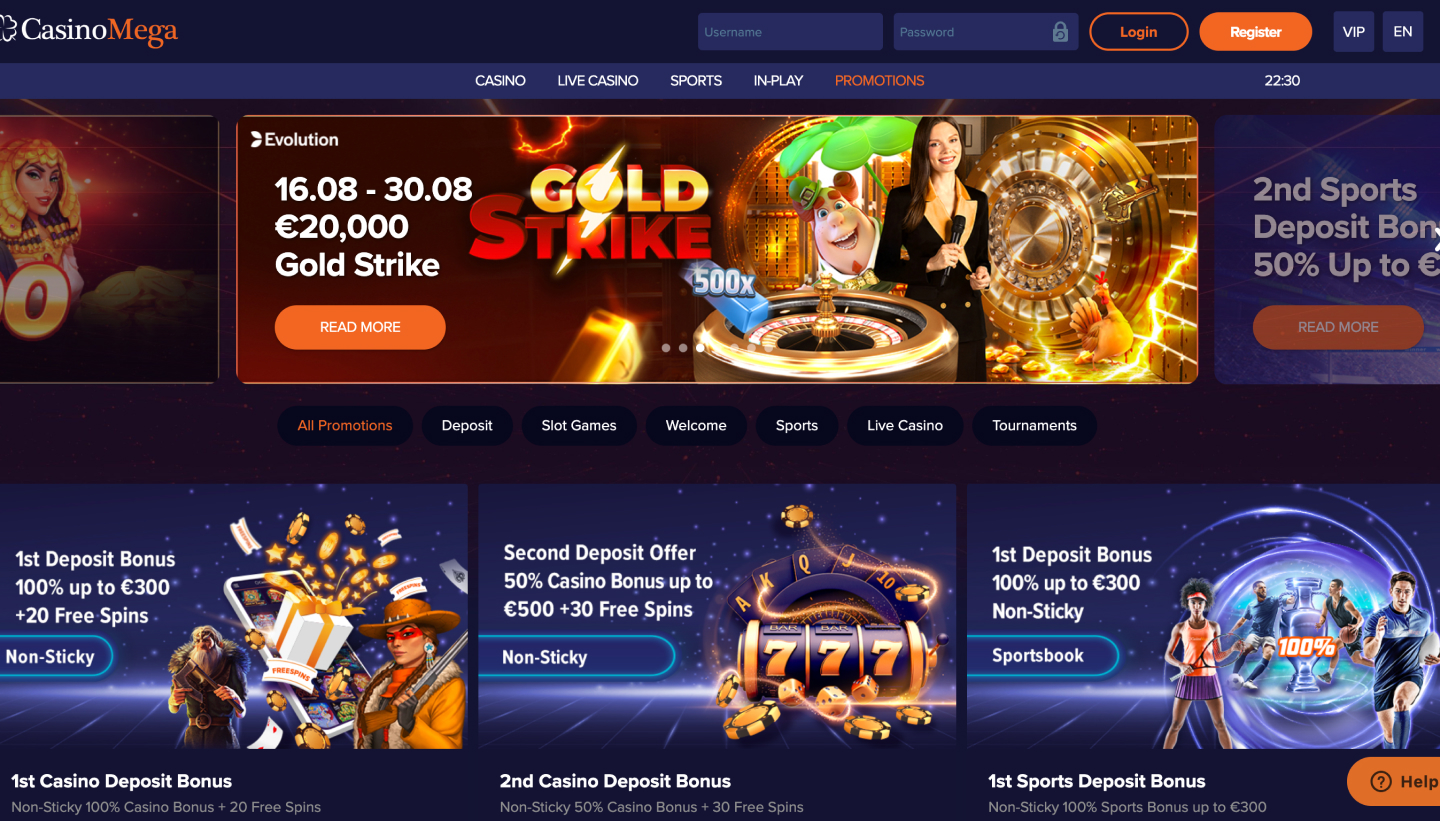 CasinoMega Screenshot