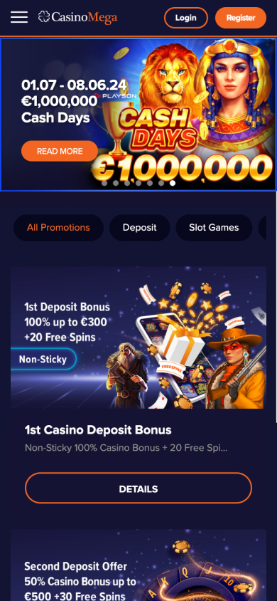 CasinoMega Screenshot