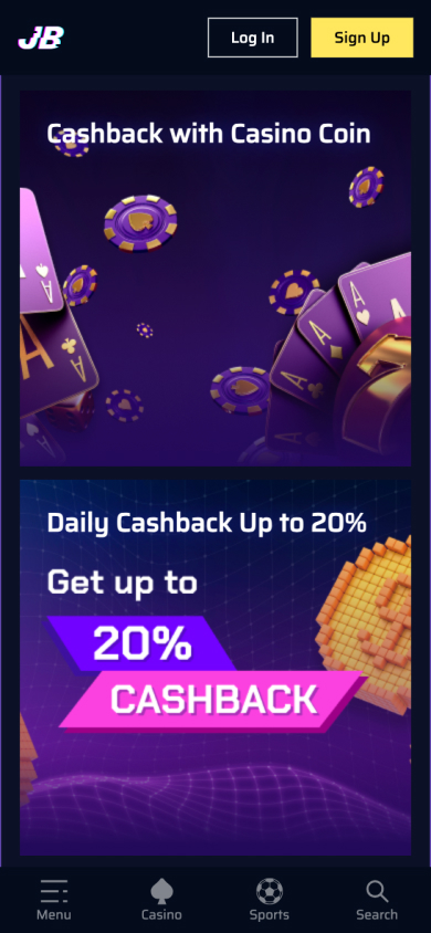 Justbit Casino Screenshot