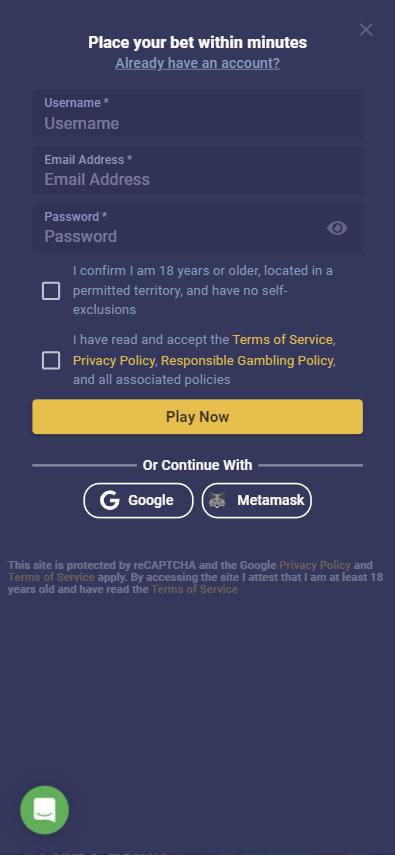 Roobet Casino Screenshot