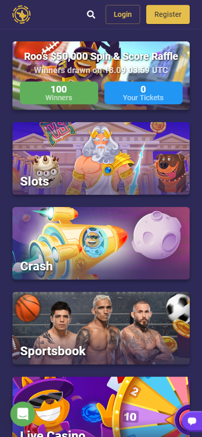 Roobet Casino Screenshot