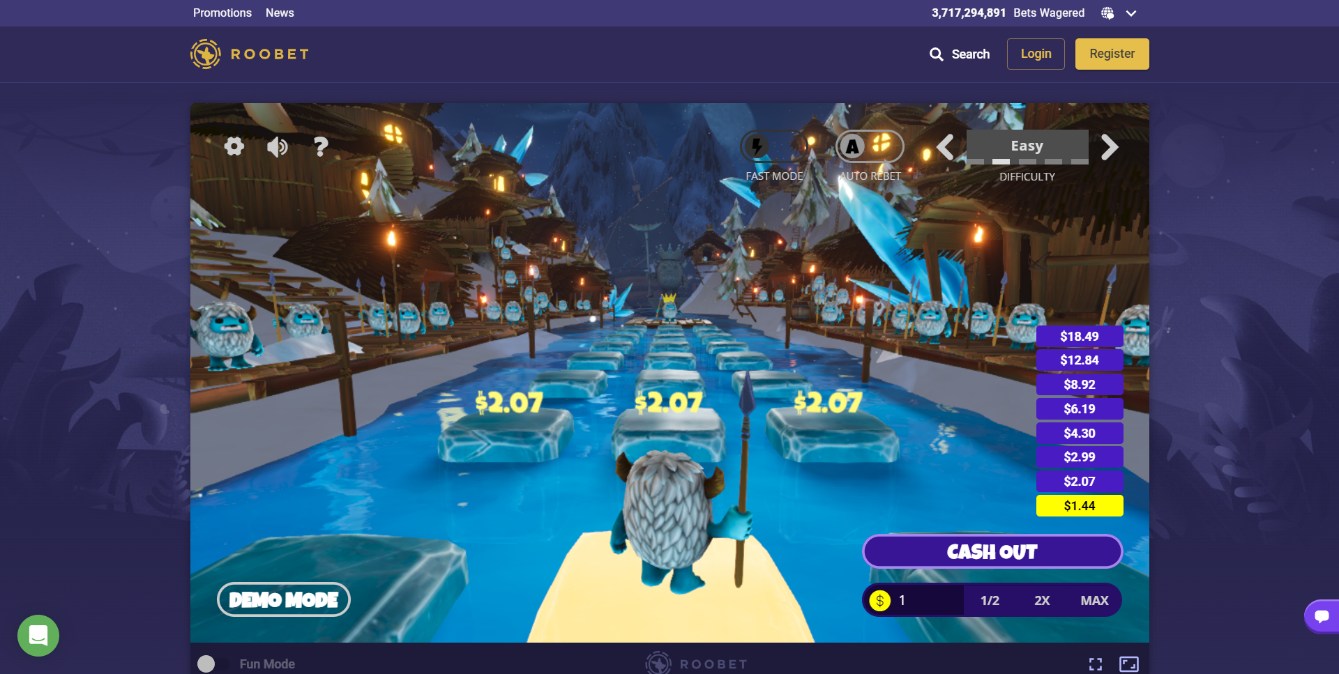 Roobet Casino Screenshot