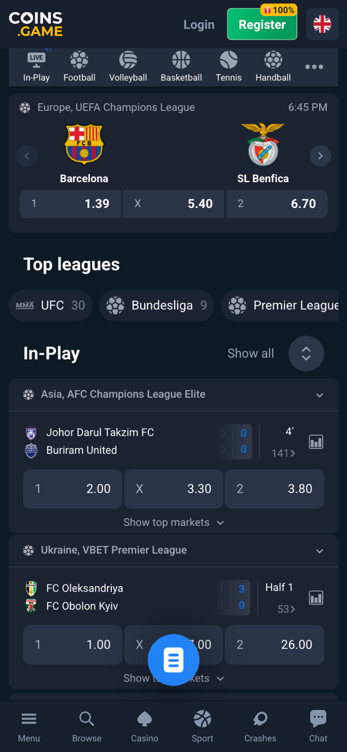 Coins.Game Casino Screenshot