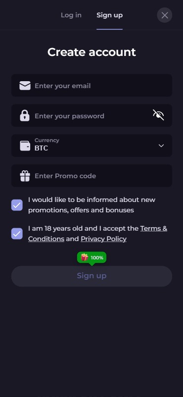 CryptoLeo Casino Screenshot