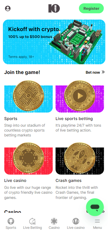 10Bet Casino Screenshot