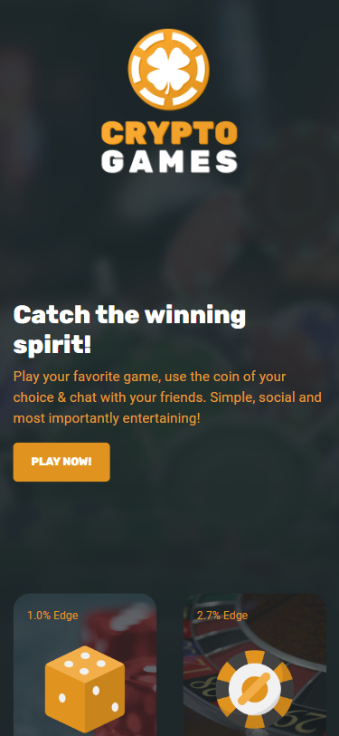 Crypto.Games Casino Screenshot