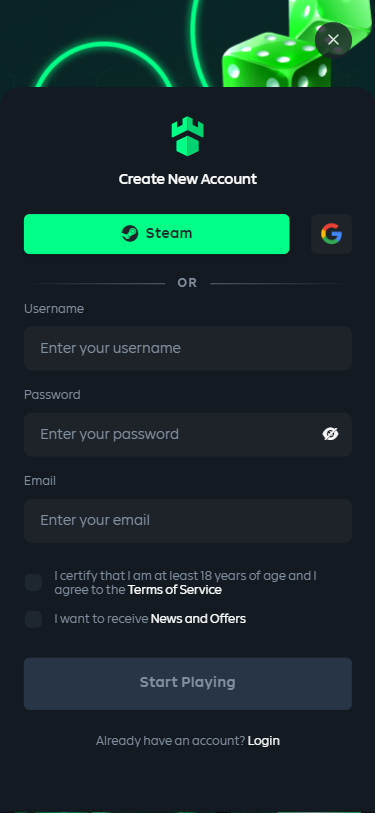 Gamdom Casino Screenshot