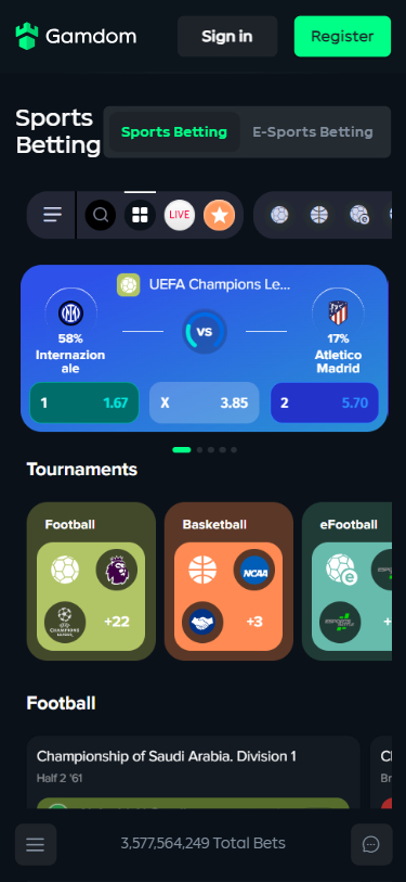 Gamdom Casino Screenshot