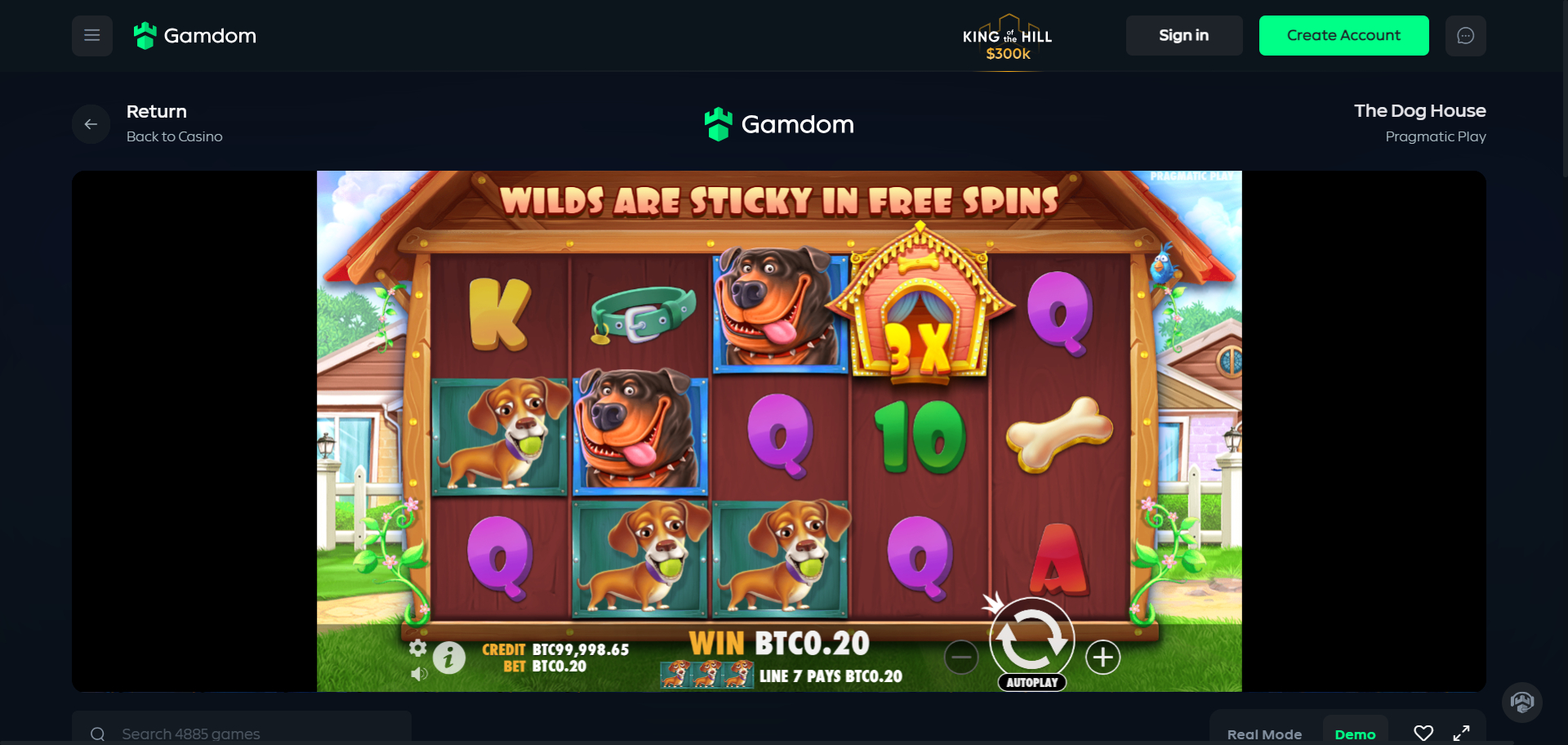 Gamdom Casino Screenshot