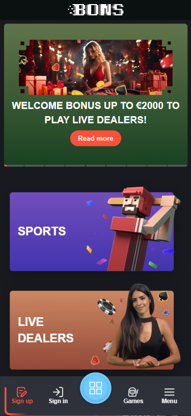 Bons Casino Screenshot
