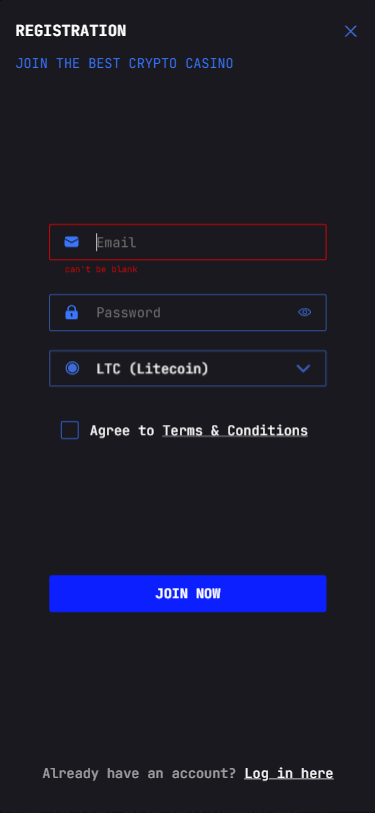 LTC Casino Screenshot